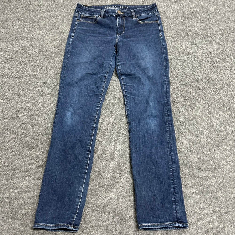 American Eagle Jeans Womens Size 10 Regular Dark Wash Ne(x)t Level Stretch Slim